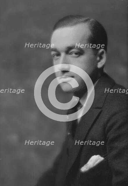 Schmitz, H., Mr., portrait photograph, 1915. Creator: Arnold Genthe.