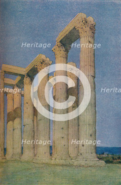 'The Temple of the Olympian Zeus at Athens', 1913. Artist: Unknown.