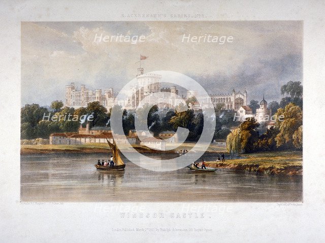 Windsor Castle, Berkshire, 1851. Artist: Thomas Picken