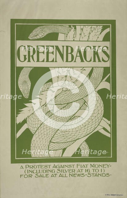 Greenbacks, c1895 - 1911. Creator: Unknown.