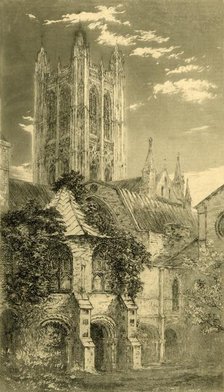 The Water Tower, Canterbury Cathedral, Canterbury, Kent, 1885.  Creator: Unknown.