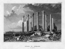 The Ruins of Djerash, Syria, 19th century.Artist: Gest
