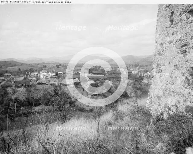Caney from the fort, Santiago de Cuba, Cuba, El, 1901. Creator: Unknown.
