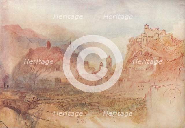 'Bellinzona: From the South', 1909. Artist: JMW Turner.