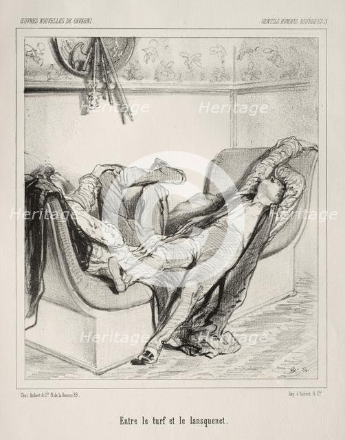 Gentils Hommes Bourgeois. Creator: Paul Gavarni (French, 1804-1866).