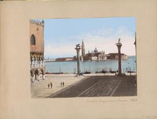View of San Giorgio Maggiore from St. Mark's Square in Venice, 1850-1876. Creator: Anon.