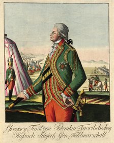 Prince Grigory Alexandrovich Potyomkin (1739-1791), c. 1790. Creator: Loeschenkohl, Johann Hieronymus (1753-1807).
