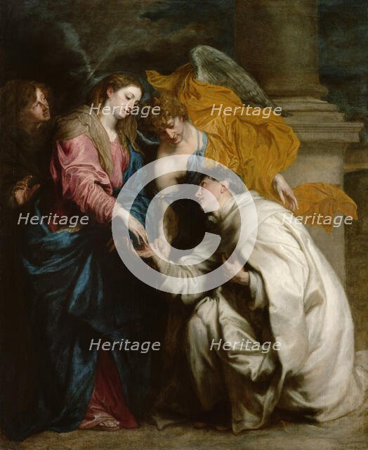 The Vision of the Blessed Hermann Joseph (The Mystical Engagement of the Blessed...1629-1630. Creator: Dyck, Sir Anthony van (1599-1641).
