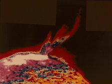 False colour image of a solar flare from Skylab, 1973. Artist: Unknown