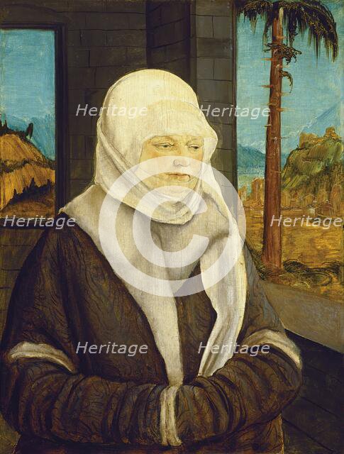 Portrait of a Woman of the Reuss Family, 1524. Creator: Wolf Huber.