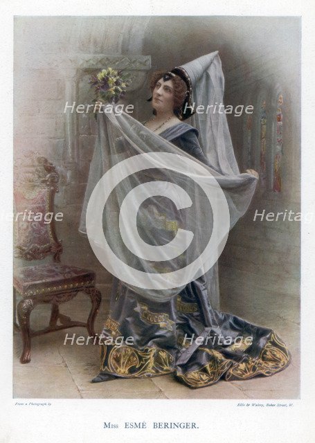 Esme Beringer, British actress, 1901.Artist: Ellis & Walery
