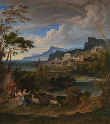 Heroic Landscape with Rainbow, 1824. Creator: Joseph Anton Koch.