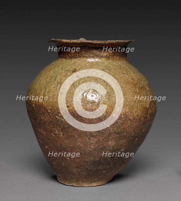 Storage Vessel: Tokoname Ware, 12th century. Creator: Unknown.