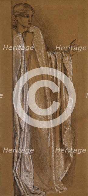 Study for 'Danae', late 19th century. Artist: Sir Edward Coley Burne-Jones.