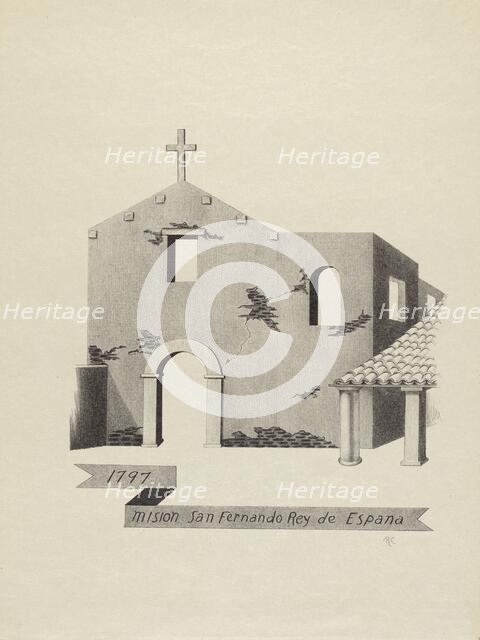 Mision San Fernando Rey de Espana, 1953/1942. Creator: James Jones.