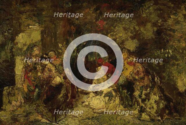 Women in a forest, 1870-1886. Creator: Adolphe Monticelli.