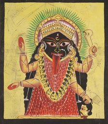 Two Aspects of Kali: Kali Enshrined, c. 1880 - 1890. Creator: Unknown.