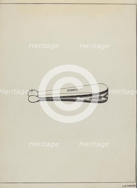 Silver Sugar Tongs, c. 1936. Creator: John R. Towers.