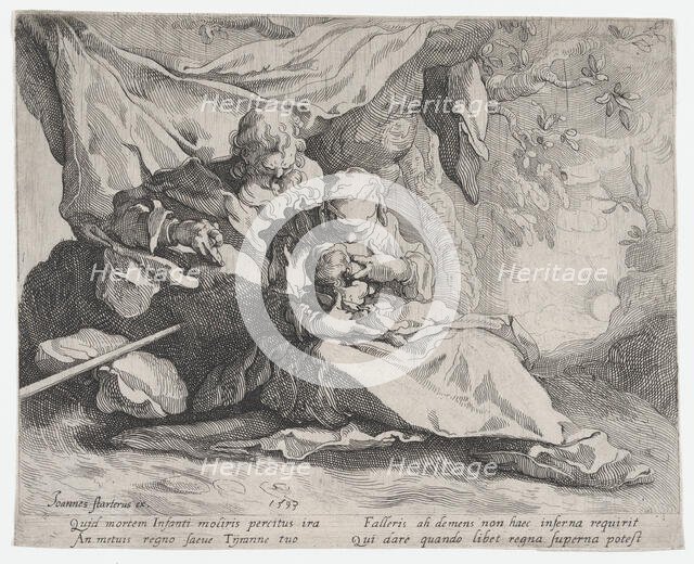 The Rest on the Flight into Egypt, 1593. Creator: Gerrit Pietersz Sweelink.