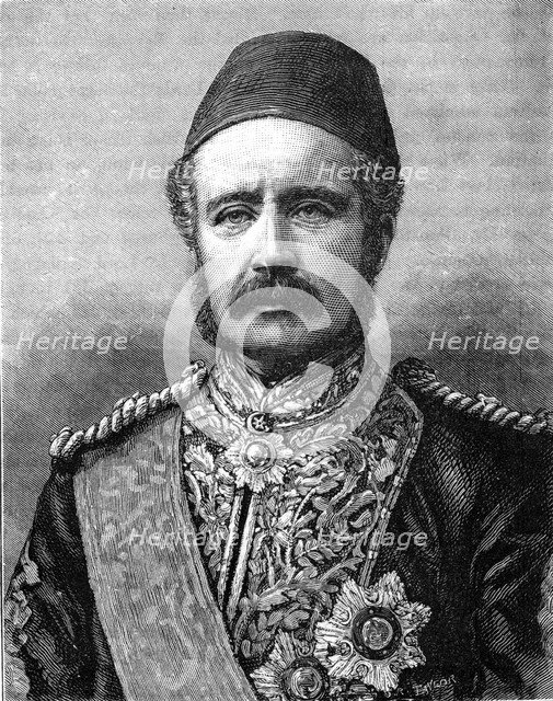 General Charles Gordon, 19th century British soldier, (1900).Artist: Adams and Scanlan