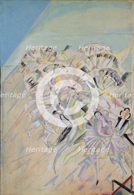 Stage design for the operetta Girofle-Giroflia by Ch. Lecocq, 1922. Artist: Yakulov, Georgi Bogdanovich (1884-1928)