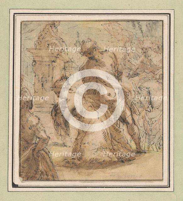 Decapitation of a saint (St Catherine?), 1600-1650. Creator: François Perrier.