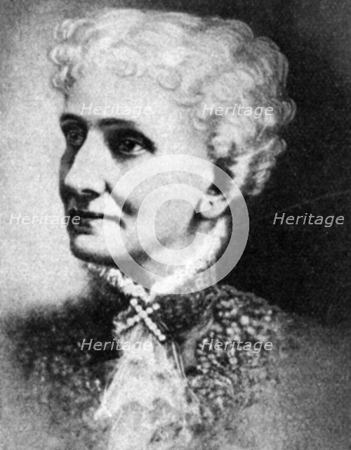 Mary Baker Eddy, American founder of the Church of Christ, Scientist. Artist: Unknown