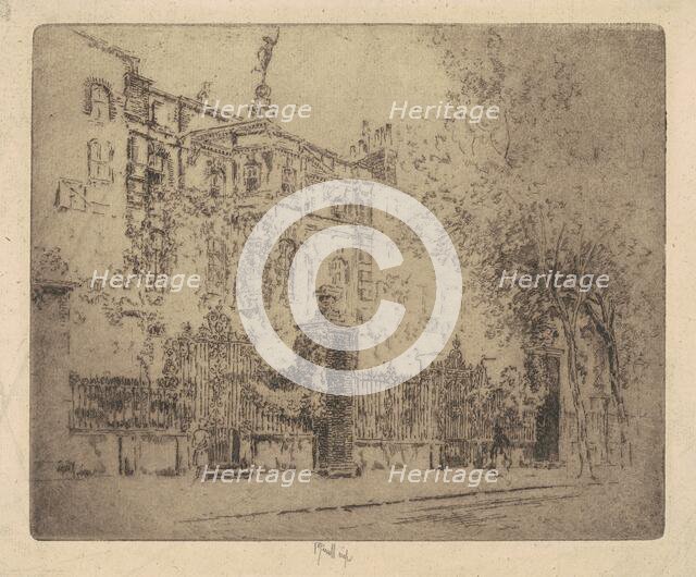 Rossetti's House, 1906. Creator: Joseph Pennell.