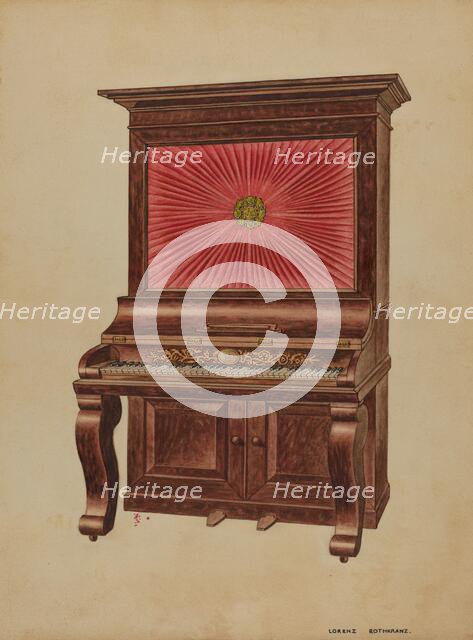 Piano, c. 1936. Creator: Lorenz Rothkrantz.