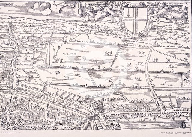 'Agas' Map of London, c1561. Artist: Unknown