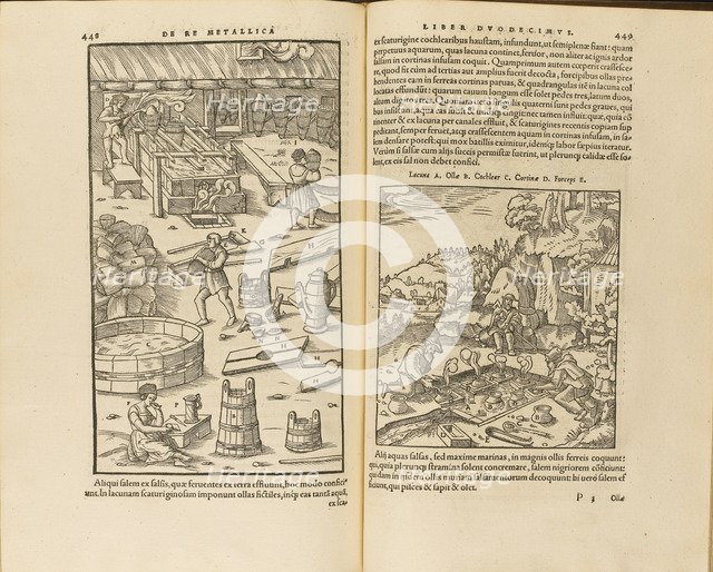 Illustration from De re metallica libri XII by Georgius Agricola, 1556. Artist: Anonymous  