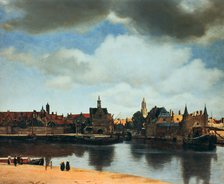 'View of Delft, Netherlands, after the fire', c1658.  Artist: Jan Vermeer