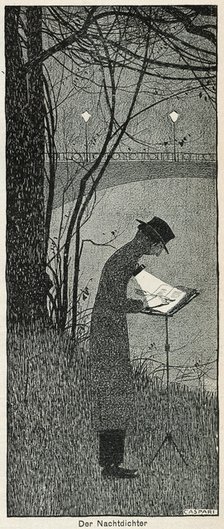 'Der Nachtdichter' ('The Night-Closer'), 1898. Artist: Walther Caspari