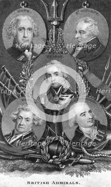 British Admirals. Artist: Unknown