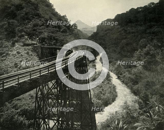 'The Mitlac Ravine: View on the Mexican Railway', 1919. Creator: Unknown.