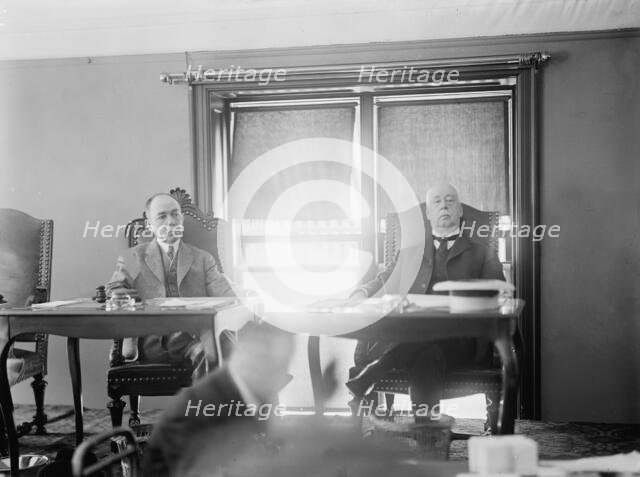 Mellen, Charles Sanger, Railroad President. Right, with C.C. Mcchord, 1914. Creator: Harris & Ewing.