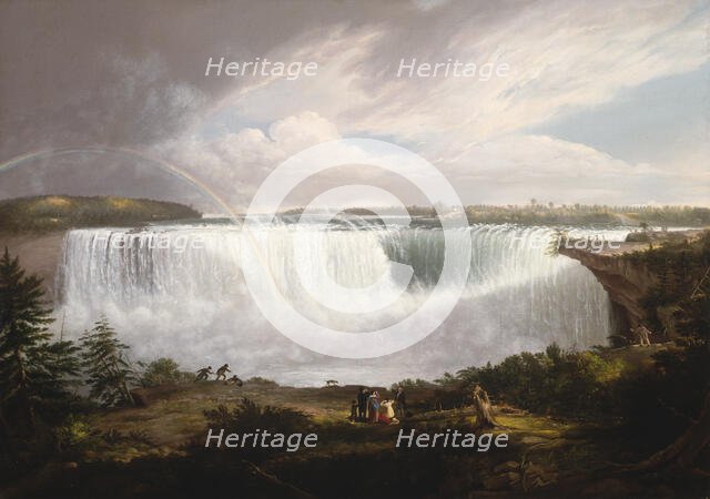 The Great Horseshoe Fall, Niagara, 1820. Creator: Alvan Fisher.