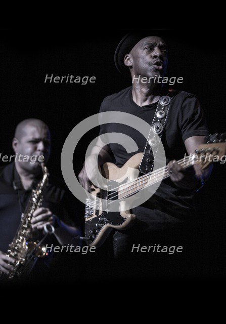 Marcus Miller and Alex Han, 2017. Artist: Alan John Ainsworth.