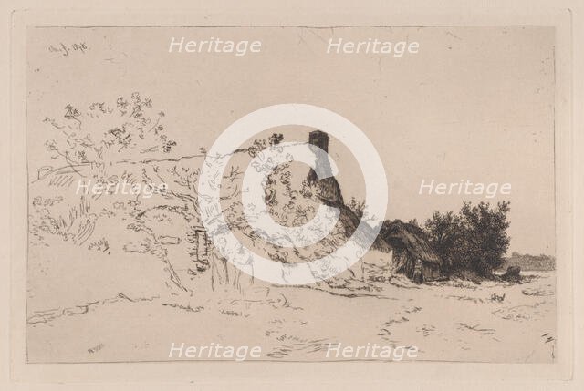 La Grande Chaumière Kercassier, 1875. Creator: Charles Emile Jacque.