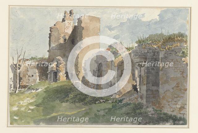 Ruins of the Château de Chevreuse, 1821. Creator: Anon.