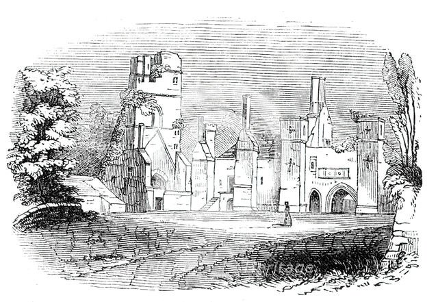 South Winfield manor house, 1844. Creator: Unknown.