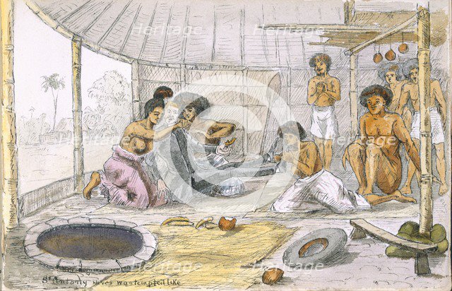 St. Anthony never was tempted like...'; c1880. Creator: English School (19th Century).