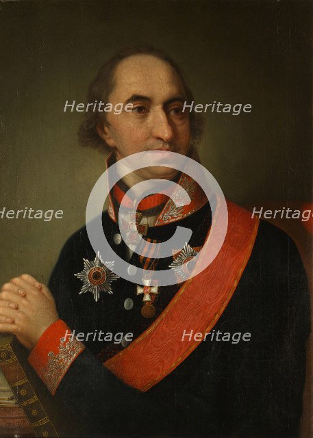 Portrait of Count Alexander Semyonovich Khvostov (1753-1820), 1809. Artist: Anonymous  