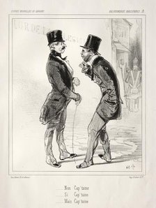 Baliverneries Parisiennes. Creator: Paul Gavarni (French, 1804-1866).