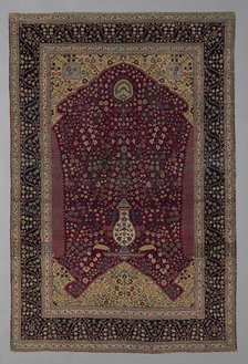 Prayer Carpet, India, 19th century. Creator: Unknown.