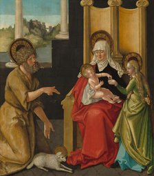 Saint Anne with the Christ Child, the Virgin, and Saint John the Baptist, c. 1511. Creator: Hans Baldung.