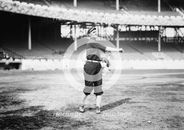 Art Fletcher (New York NL) prior to the World Series at the Polo Grounds, NY, 1911 (baseball), 1911. Creator: Bain News Service.