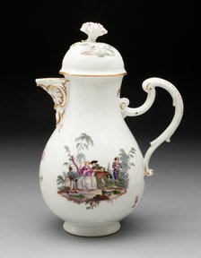 Coffee Pot, Meissen, c. 1760. Creator: Meissen Porcelain.