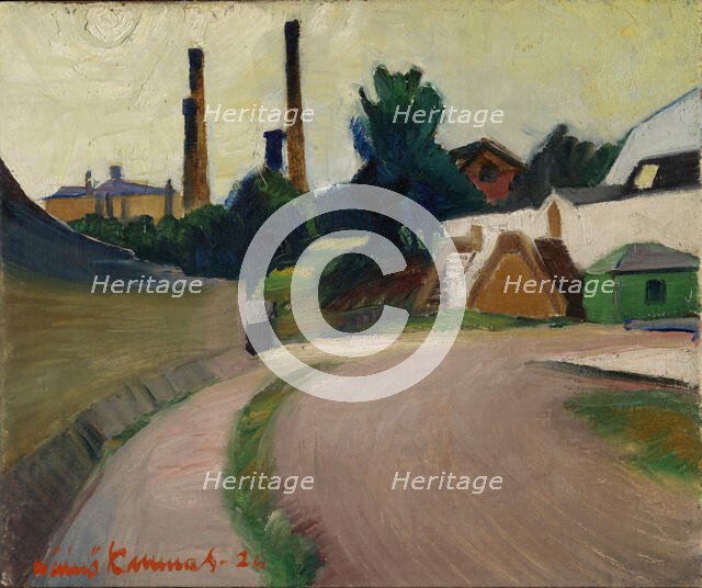 View of Helsinki, the Finnish Sugar Co., 1926. Creator: Vaino Kunnas.