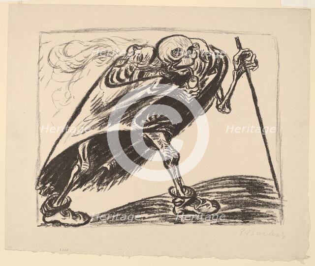 Wandering Death, 1923. Creator: Ernst Barlach.